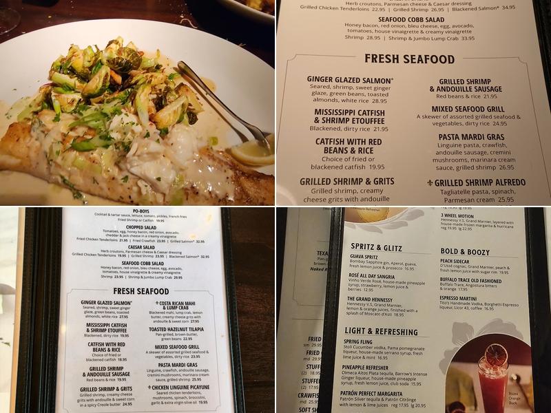 Pappadeaux Seafood Kitchen Menu