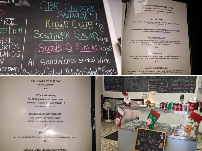 Chalkboard Kitchen Menu