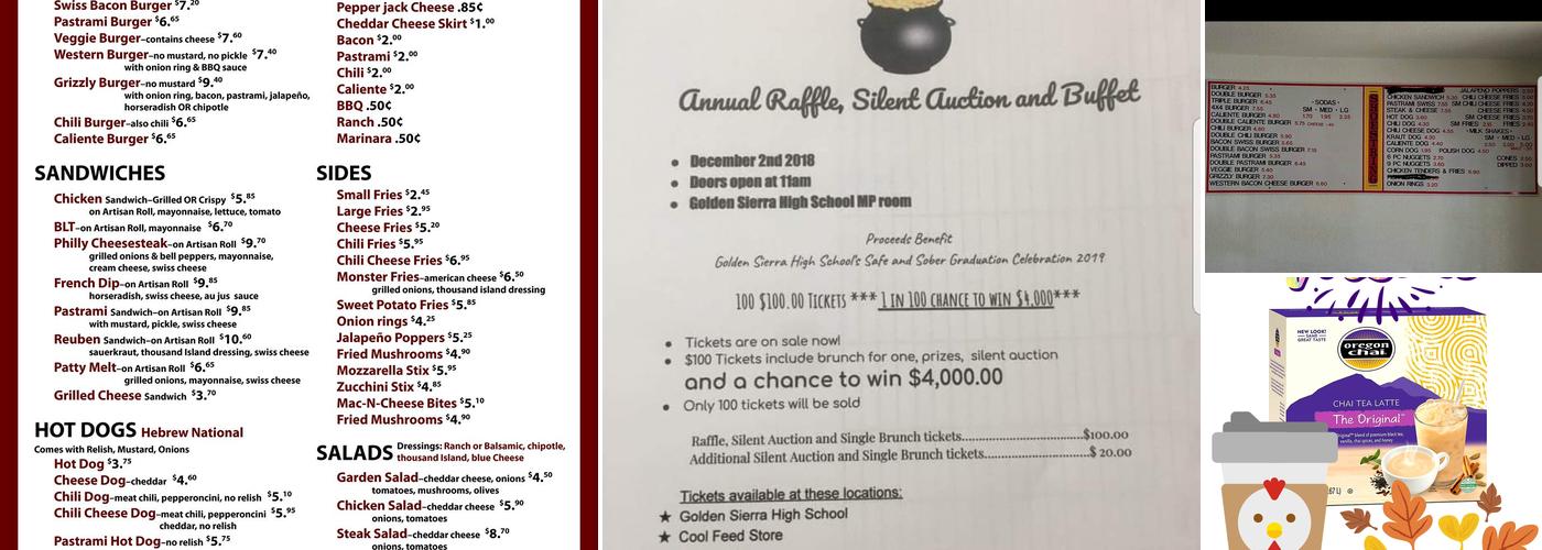 Red Rooster Burgers & Brew Menu