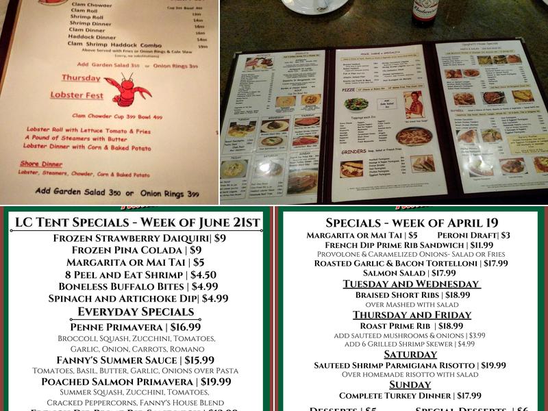 La Cantina Italiana Menu