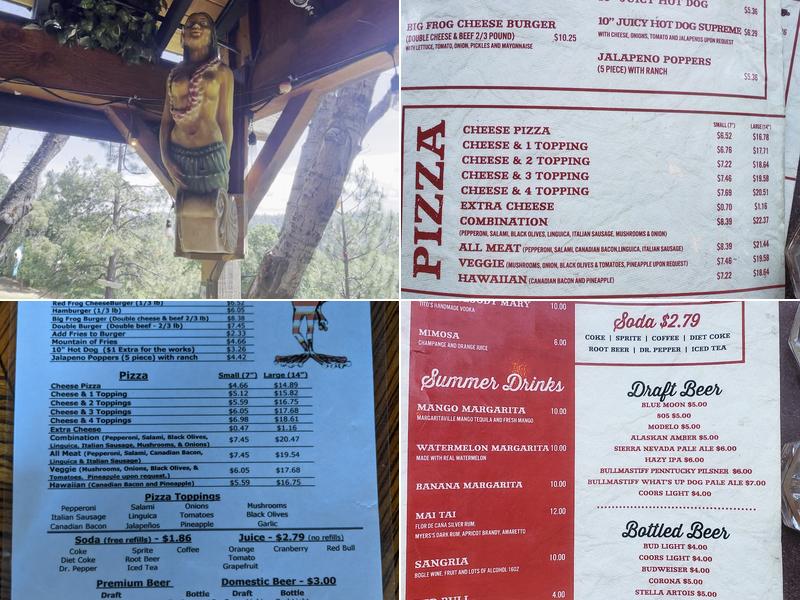 Red Frog Menu