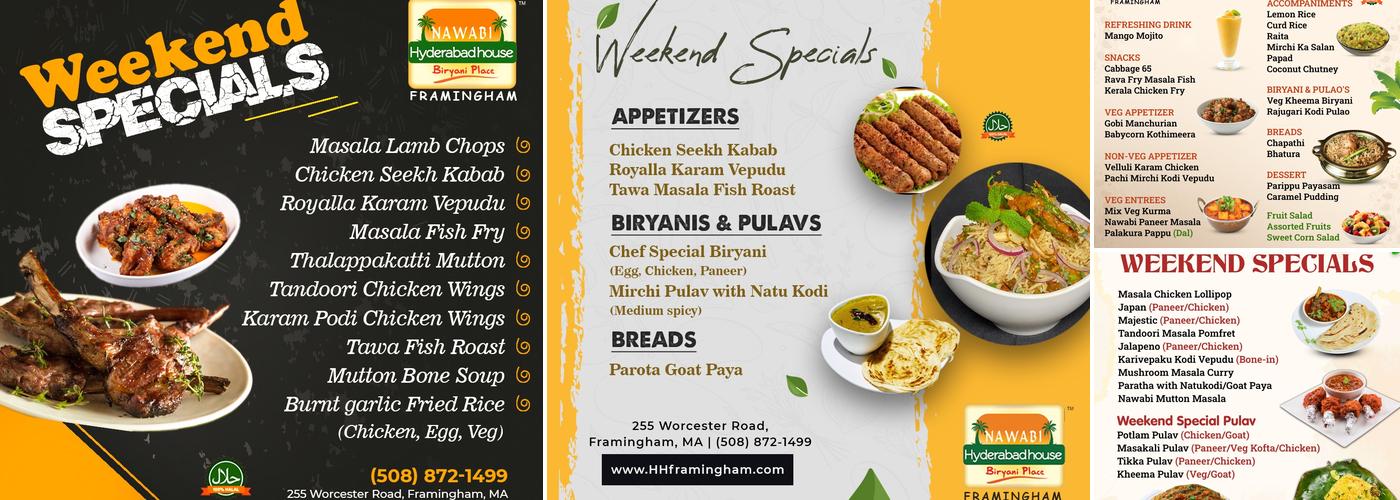 Nawabi Hyderabad House Menu