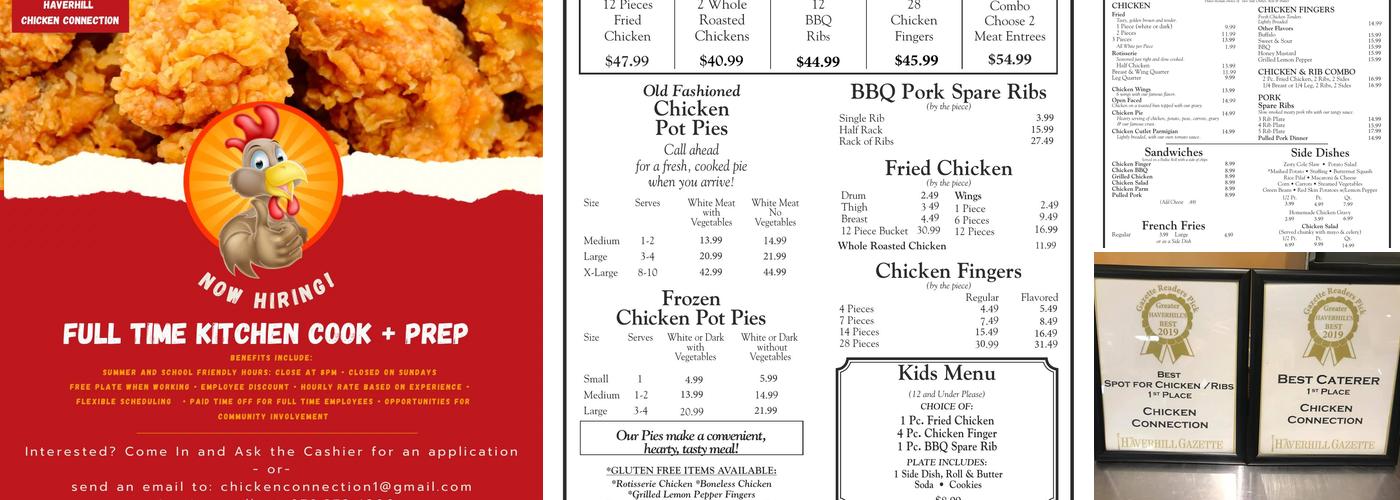 The Chicken Connection Menu