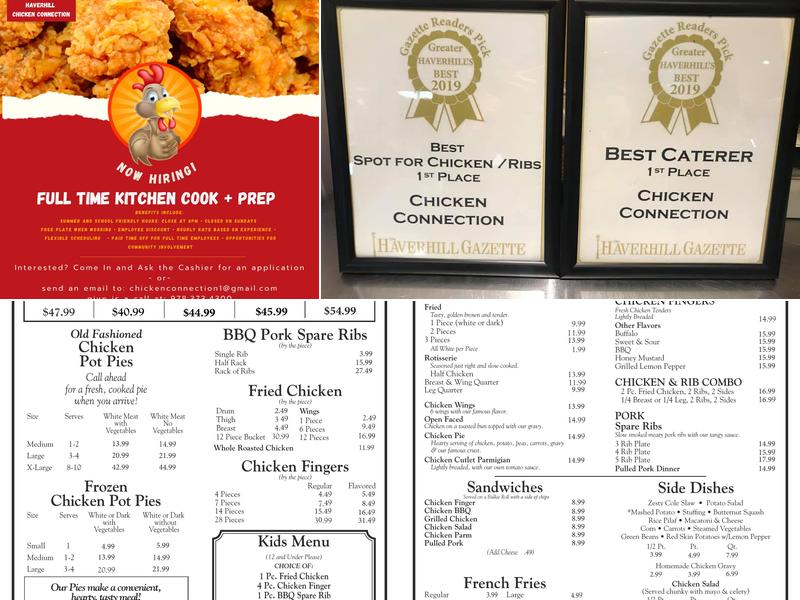 The Chicken Connection Menu