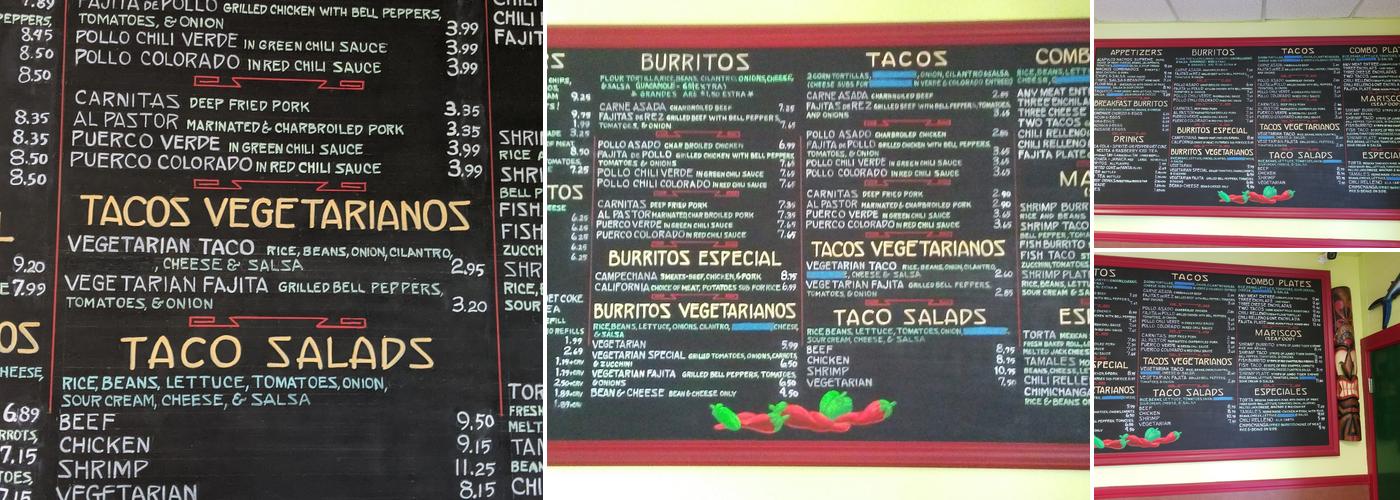 La Costeña De Acapulco Menu