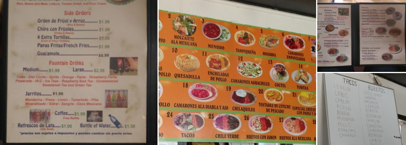 Birrieria Sergio Menu