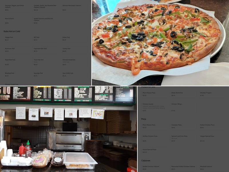 Michael's Pizza Menu