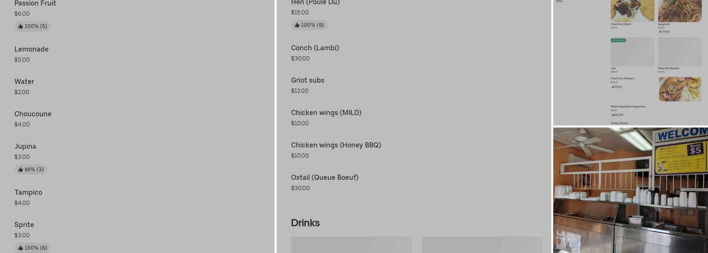 La Fourchette Restaurant Menu