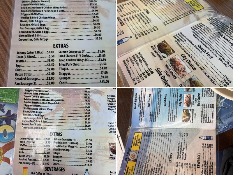 Bahamian Pot Restaurant Menu