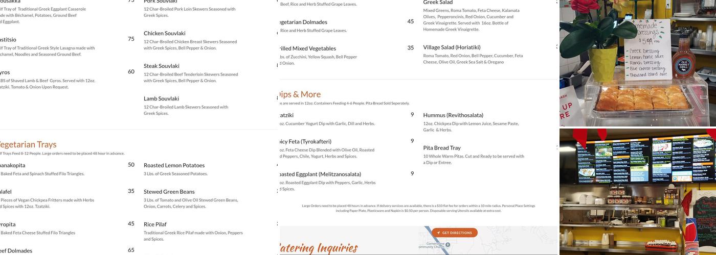 Old Market Grill Menu