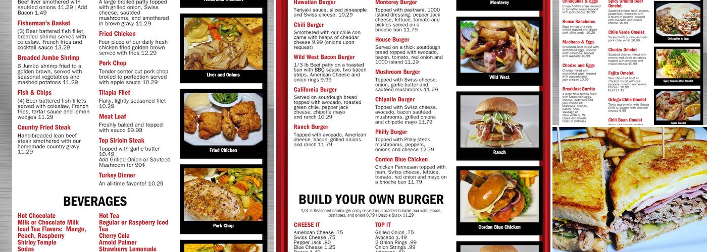 YANI's Cafe Menu