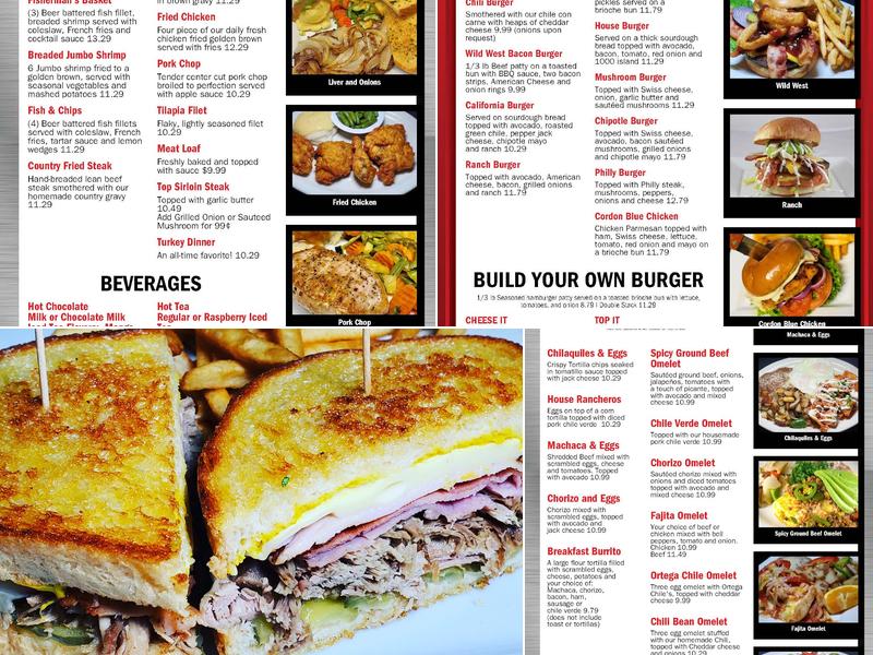 YANI's Cafe Menu