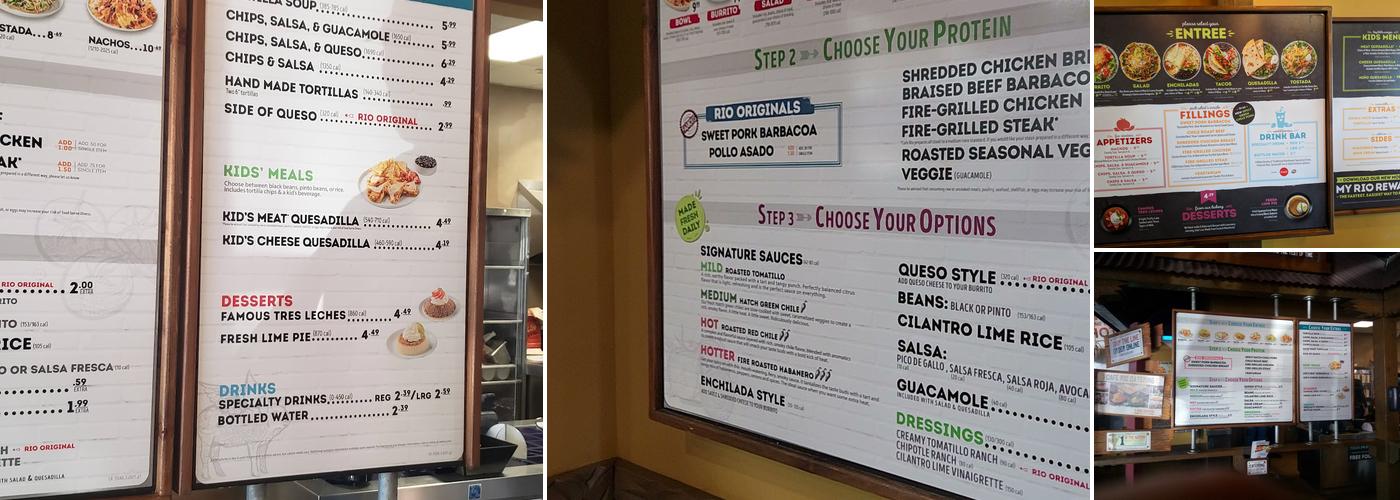 Cafe Rio Fresh Modern Mexican Menu