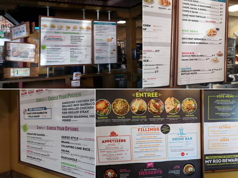 Cafe Rio Fresh Modern Mexican Menu