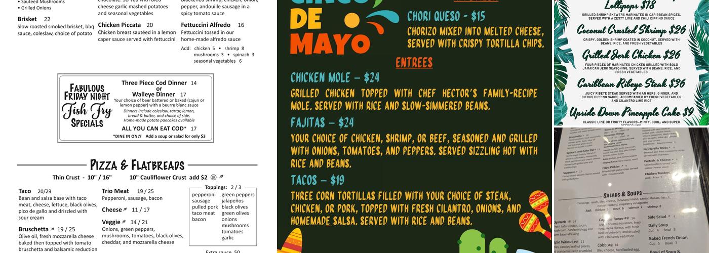 Trio Grille Menu