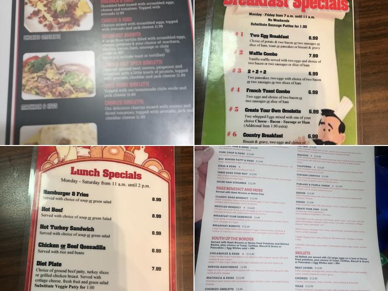LITTLE ANGIES RESTAURANT Menu