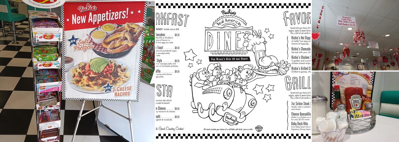 Richie's Real American Diner Menu