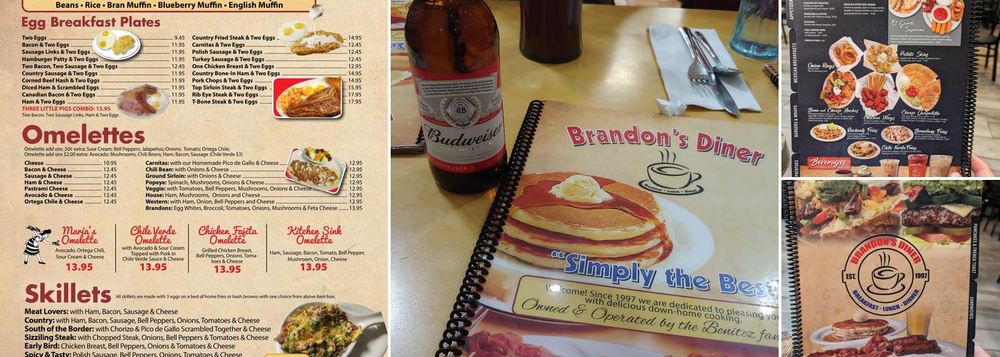 Brandon's Diner Menu
