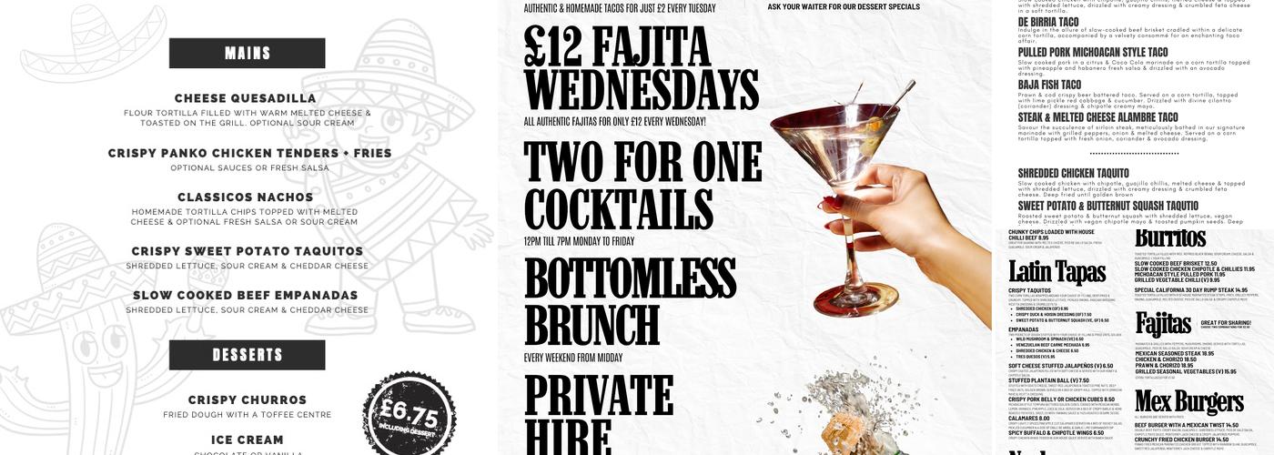 Pitcher & Piano Tunbridge Wells Menu