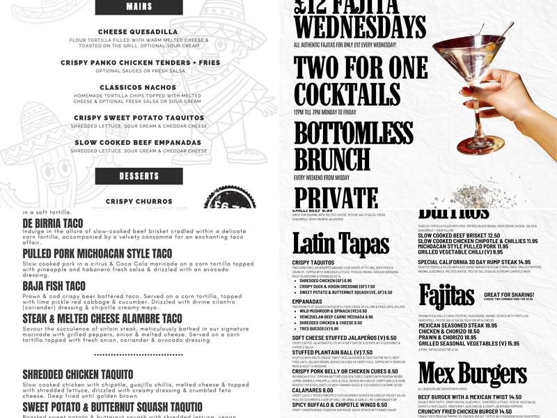 Pitcher & Piano Tunbridge Wells Menu