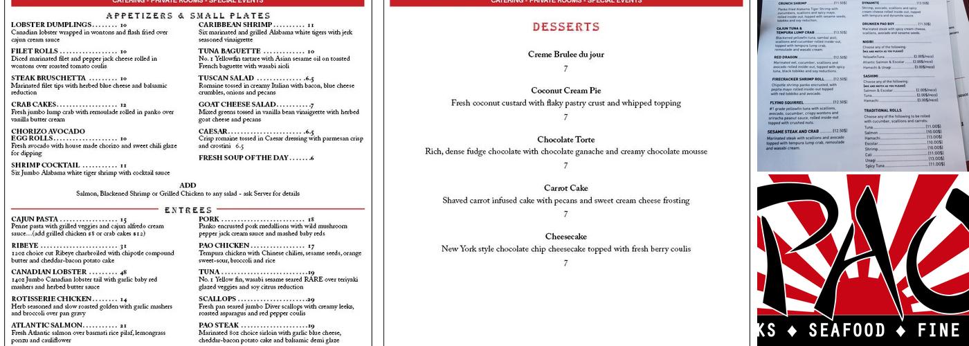 Pao Menu