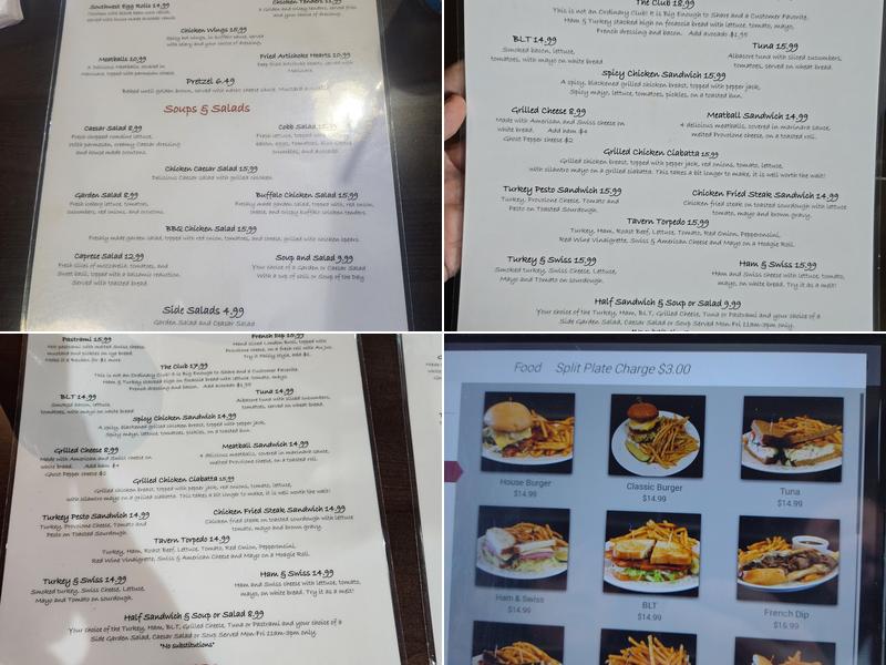 Tavern Grille Menu