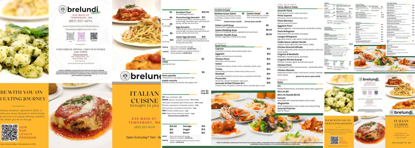 Brelundi Menu