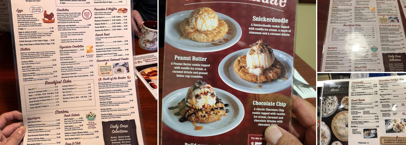 Corky's Kitchen & Bakery - Perris Menu