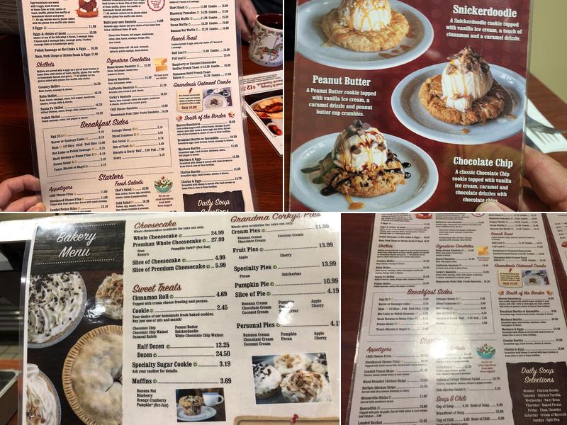 Corky's Kitchen & Bakery - Perris Menu
