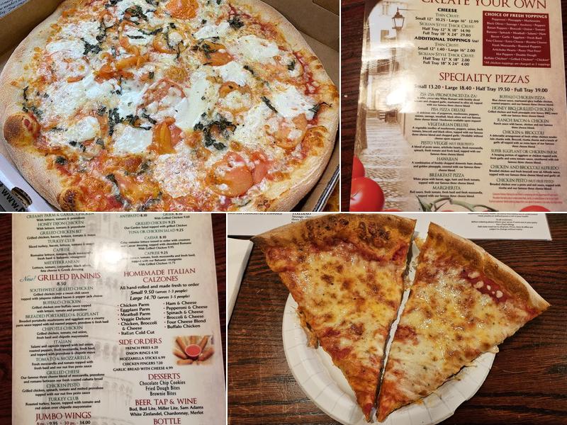 Pisa Pizza Menu
