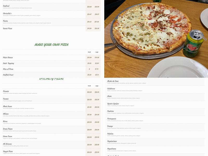 Chrisillas Restaurant Menu