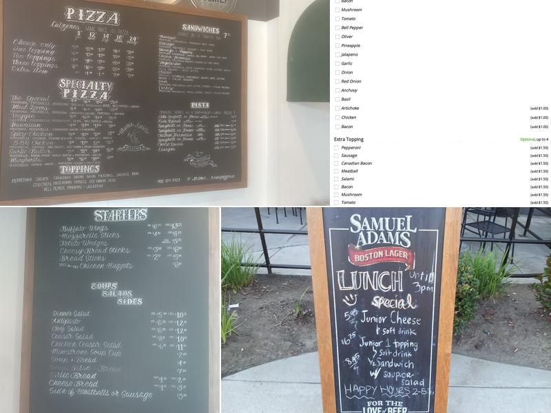 Mama Rose's Pizzeria Menu