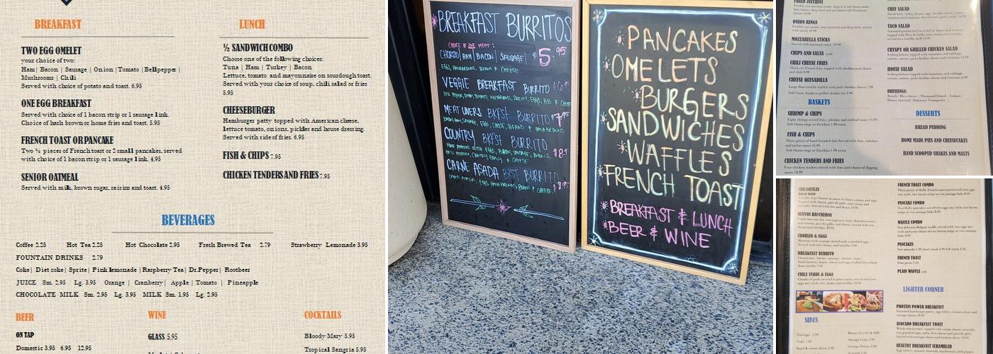 Landing Zone Cafe Menu