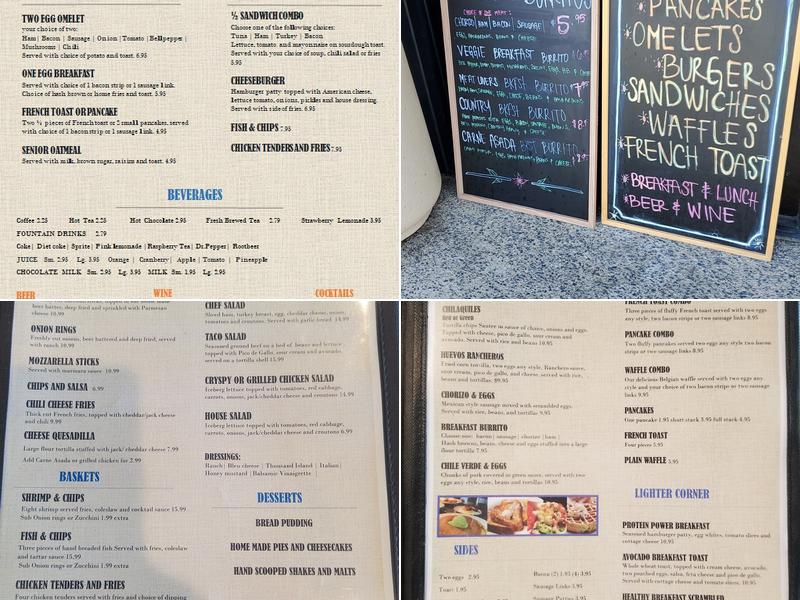 Landing Zone Cafe Menu