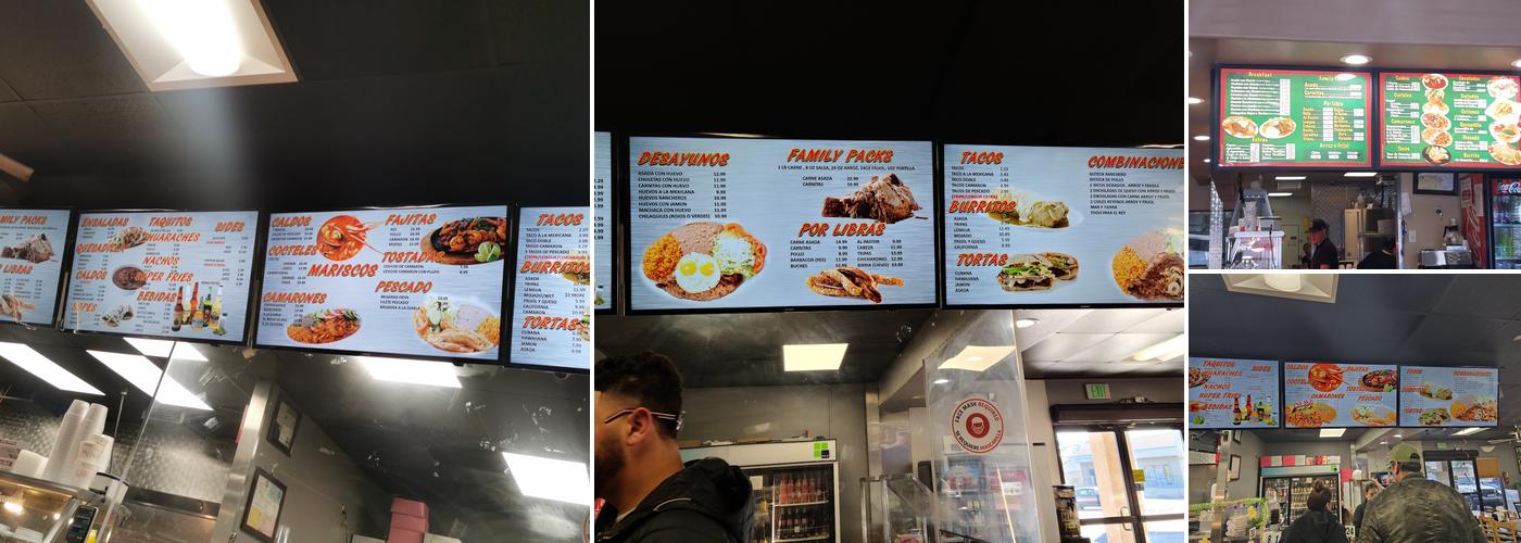 La Mexicana Taqueria Menu