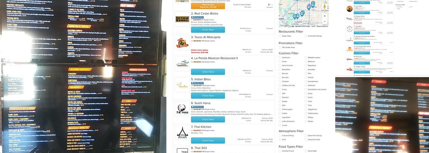 Don Mere's Restaurant Menu