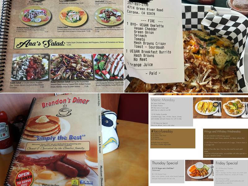 Roadside Cafè & Bar Menu