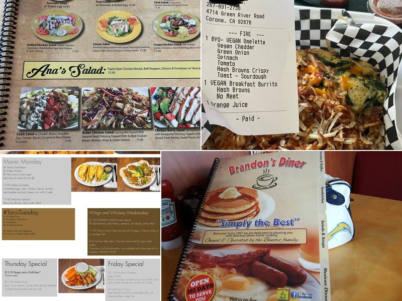 Roadside Cafè & Bar Menu