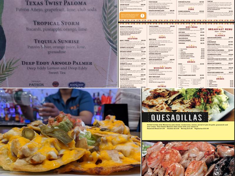 La Hacienda Everett Menu