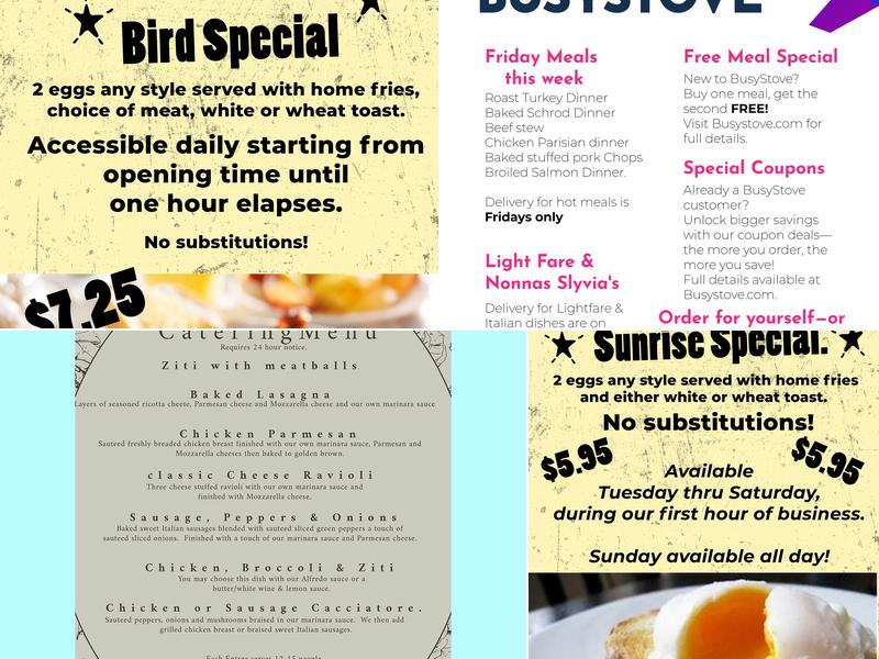 Cornucopia Foods Menu