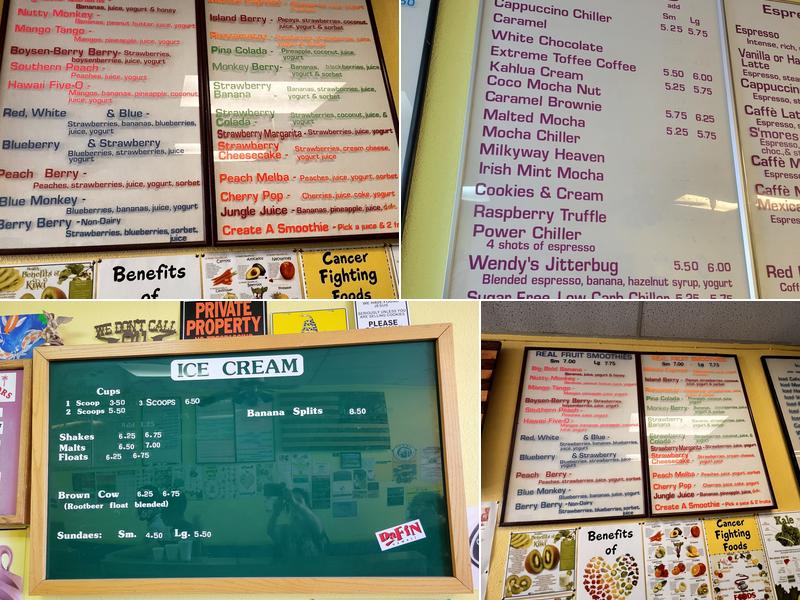 Jungle Juice Cafe Menu