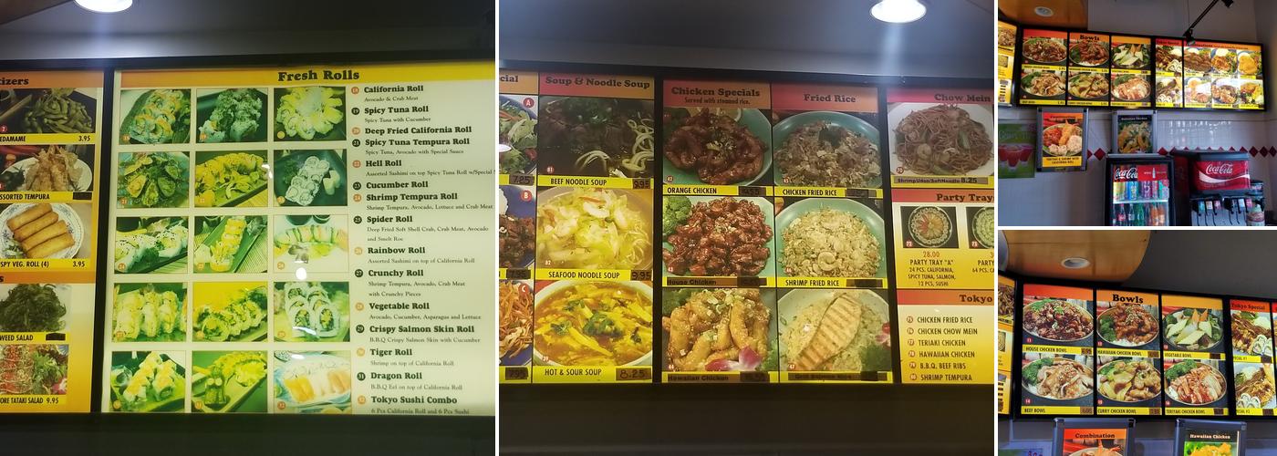 Tokyo Sushi BBQ Menu