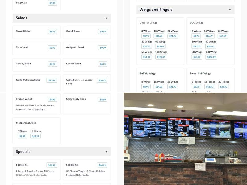 Cappy's Pizza & Subs Menu