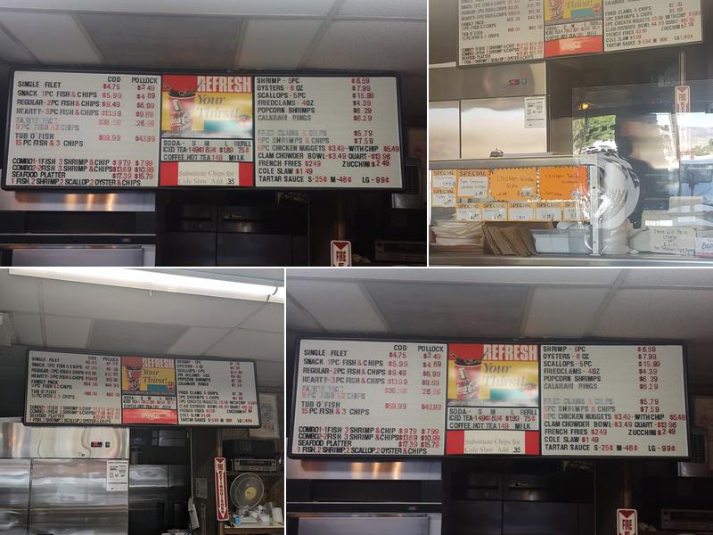 Simon's Fish & Chips Menu