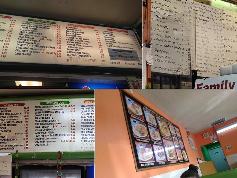 Brian's Super Burger Menu