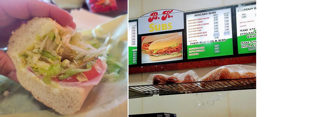 BK Subs Menu