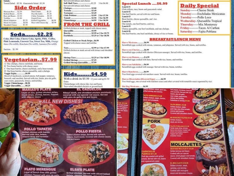 Mi Veracruz Mexican Grill Menu