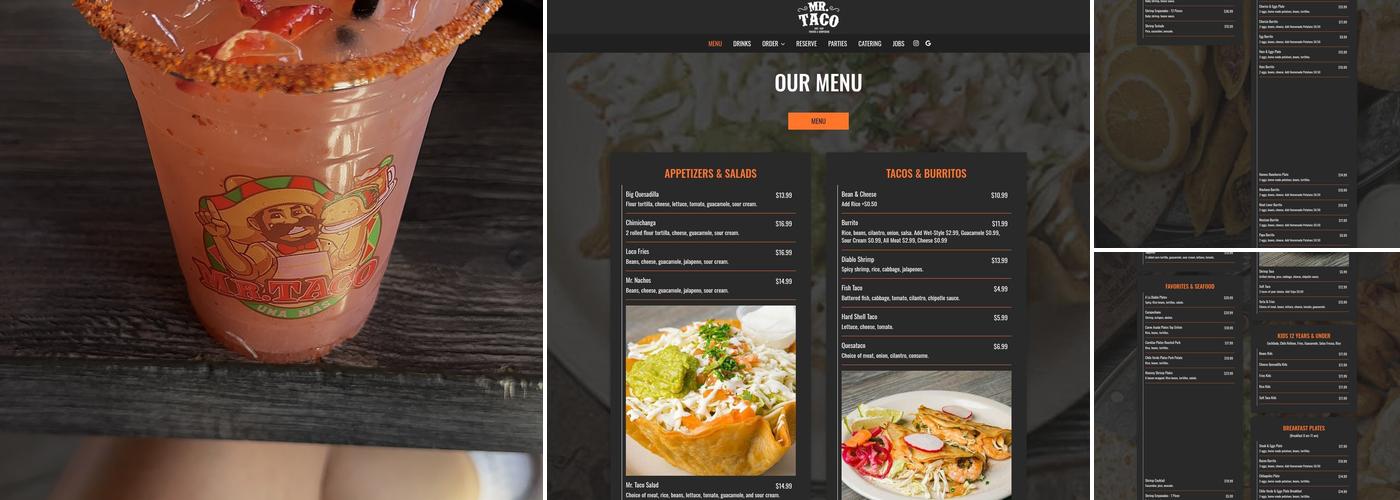 Mr. Taco Menu