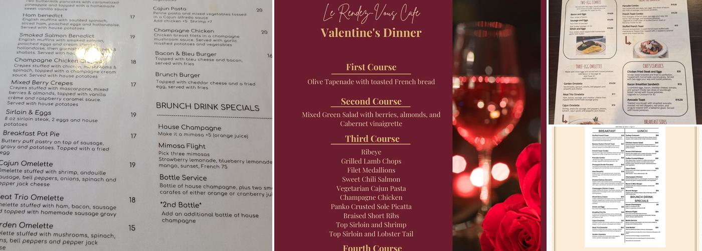 Le Rendez-Vous Cafe Menu
