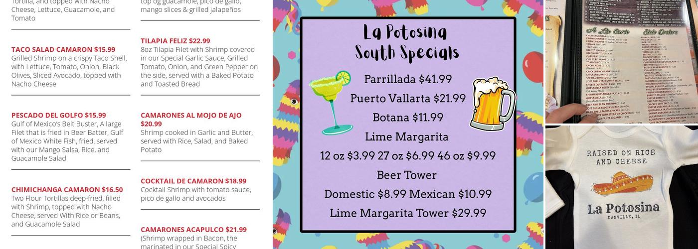 La Potosina Mexican Restaurant Menu